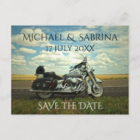 Personalised Motorcycle Save the Date