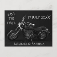 Personalised Motorcycle Save the Date