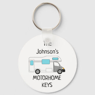 Personalised Motorhome Keys name Keychain