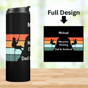 Personalised Mountain Climber Thermal Tumbler