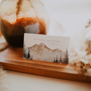 Personalised Mountain Wedding Place Cards
