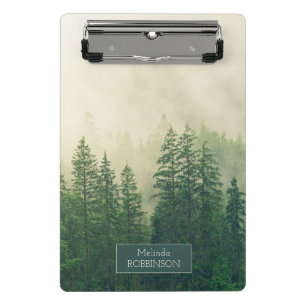 Personalised Mountains Forest Fog Mini Clipboard