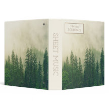 Personalised Mountains Forest Fog Sheet Music