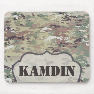 Personalised Mouse Pad Army OCP Camo Uniform Camof