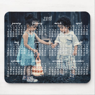 Personalised Mouse Pad Calendar 2018