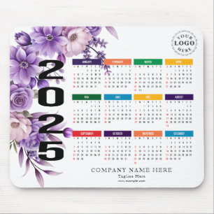 Personalised Mouse Pad with Full 2025 Calendar
