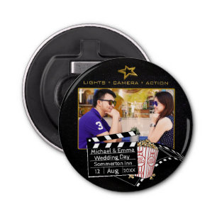 Personalised Movie Star Frame Bottle Opener