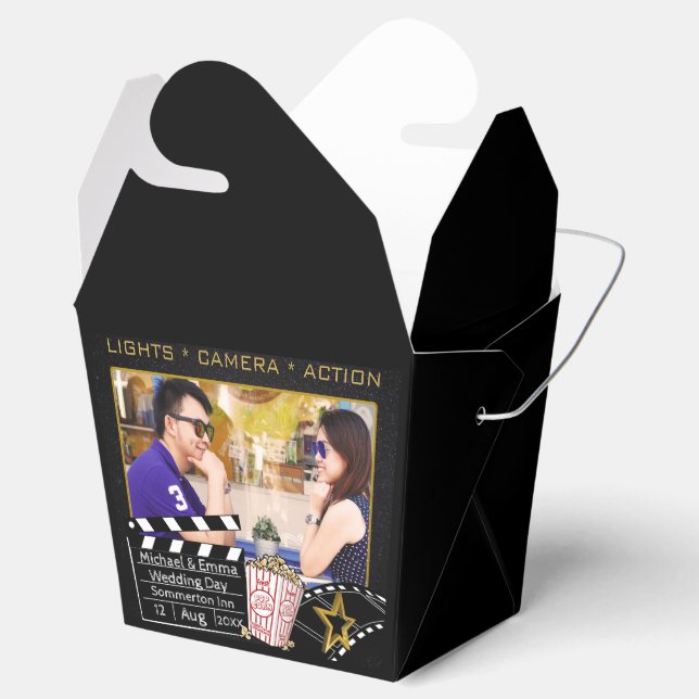 Personalised Movie Star Frame Favour Box (Opened)