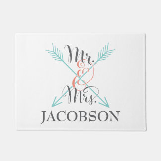 Personalised Mr. and Mrs. Doormat