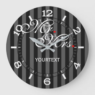 Personalised Mr.and Mrs. on a Large Clock