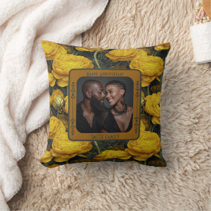 Personalised Mr And Mrs Photo Throw Pillow