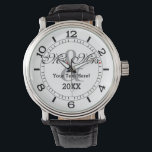 Personalised Mr. and Mrs. Plus Custom Colour Dial Watch<br><div class="desc">Click the "CUSTOMIZE IT!" button to reveal a colour selector and change the background colour of this product to your favourite custom colour if you wish. A classic monogram for Mr. and Mrs. for newly weds established couples mum dad girlfriend or boyfriend. A perfect last minute fashion watch gift idea....</div>