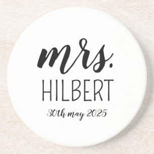 Personalised Mr and Mrs weeding party– Custom Wedd Coaster