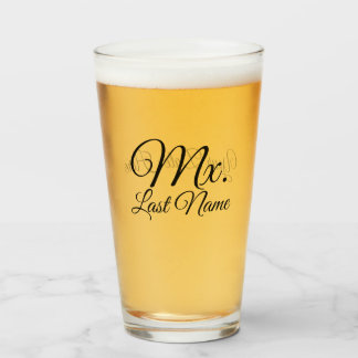 Personalised Mr/Ms/Mrs/Mx/Dr Pint Glass