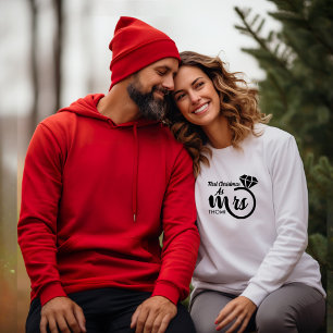 personalised Mrs script Sweatshirt