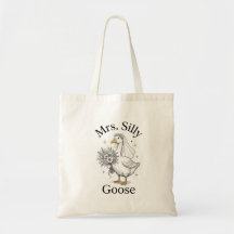 Personalised Mrs. Silly Goose Tote Bag