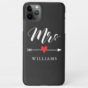 Personalised Mrs. with Heart and Arrow iPhone 11Pro Max Case