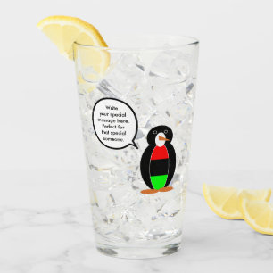 Personalised Ms Penguin African Diaspora Talking Glass