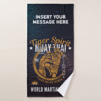 Personalised Muay Thai Towel - Tiger Spirit