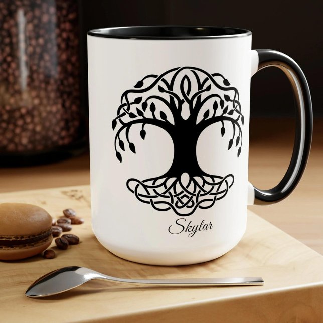 Personalised Mug Celtic Tree, Scottish Gifts (Creator Uploaded)