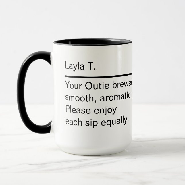 Personalised mug Custom  name definition  (Left)