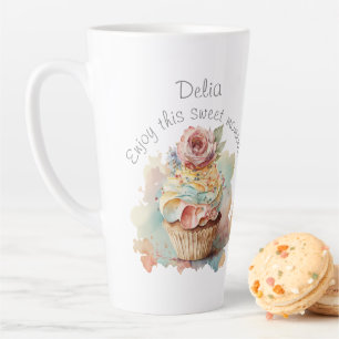 Personalised mug. Gift for her. Cupcake mug