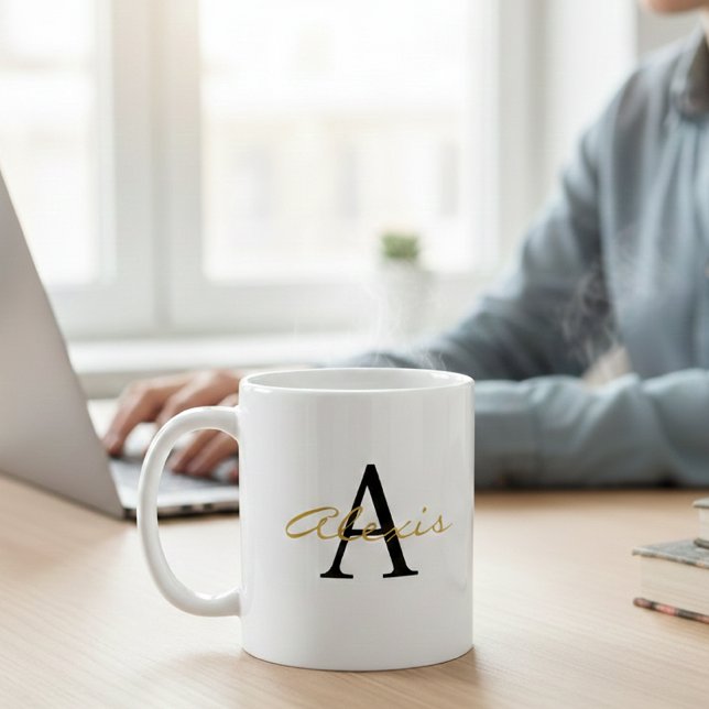 Personalised Mug | Initial and Name Mug | Custom  (Creator Uploaded)