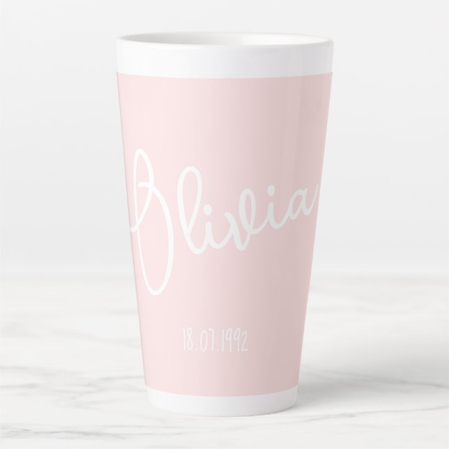 Personalised Mug Name Blush Pink  (Front)