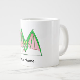 Personalised mug with "M" Monster Character
