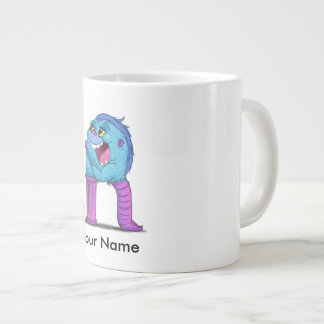 Personalised mug with "R" Monster Character