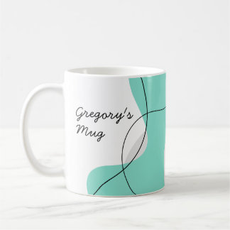 Personalised Mugs Wavy Abstract