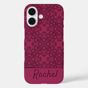 Personalised mulberry pattern iPhone 16 case