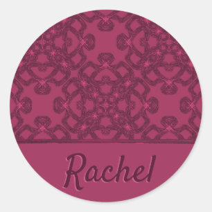 Personalised Mulberry Pattern Classic Round Sticker