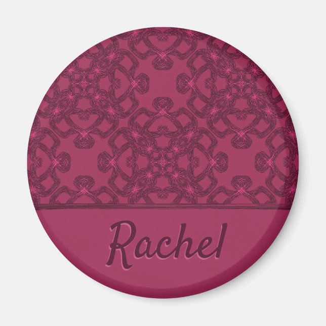Personalised Mulberry Pattern Magnet (Front)