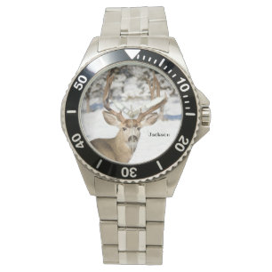 Personalised Mule Deer Buck Watch