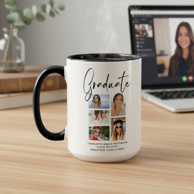 Personalised Multi Photo Graduation Gift Mug (Creator Uploaded)