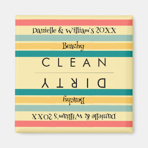 Personalised Multicolor Let's Get Beachy Magnet