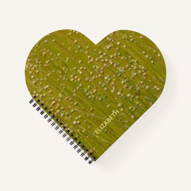 Personalised Multicolored Green Florals Notebook (Front)
