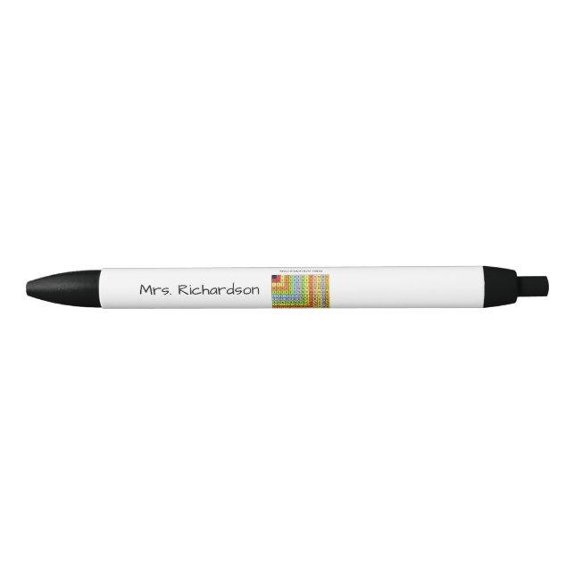 Personalised "Multiplication Chart"  Black Ink Pen (Front)