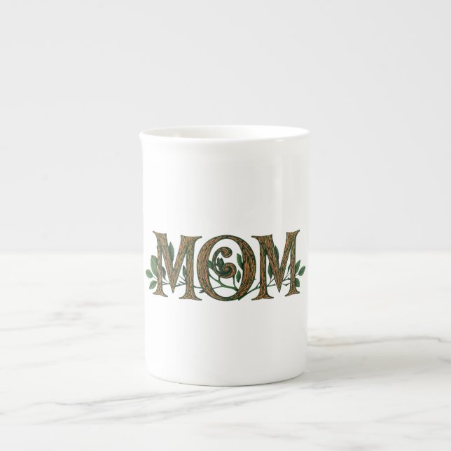 Personalised "Mum" Bone China Mug Design (Front)