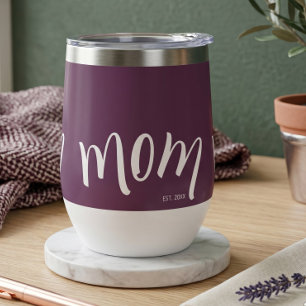 Personalised Mum Est Plum Purple Custom Year