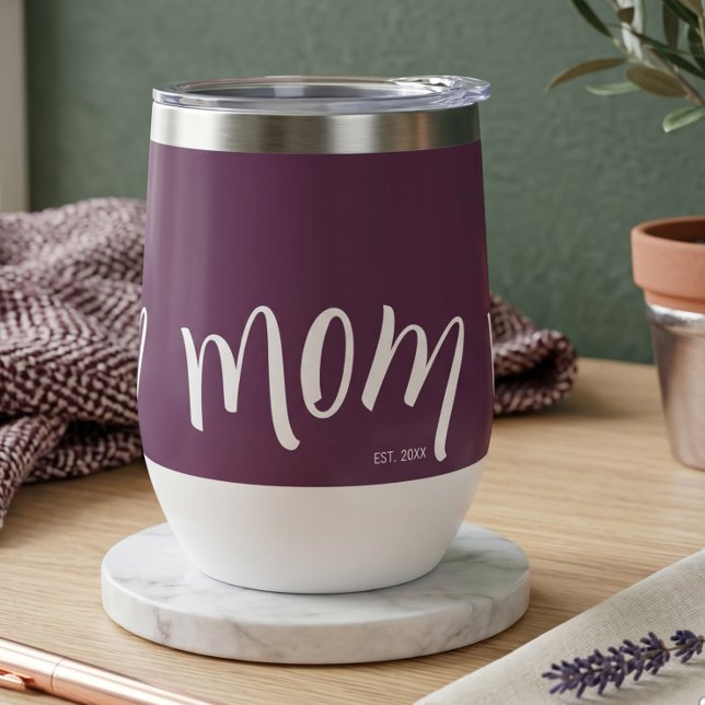 Personalised Mum Est Plum Purple Custom Year  (Creator Uploaded)