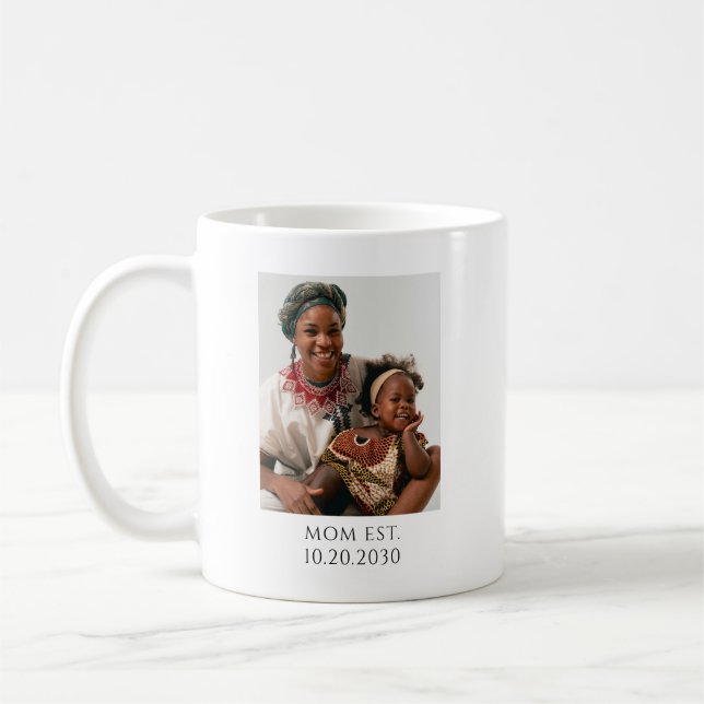 Personalised Mum Established Coffee Mug (Left)