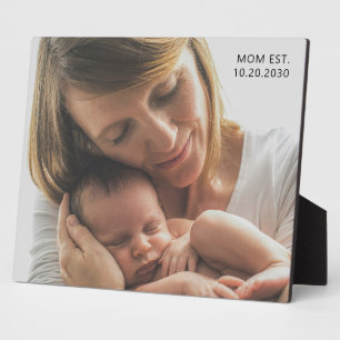 Personalised Mum Established Photo Plaque