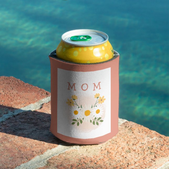Personalised Mum Insulated Can Holder Mothers Day Cooler (In Situ Pool)