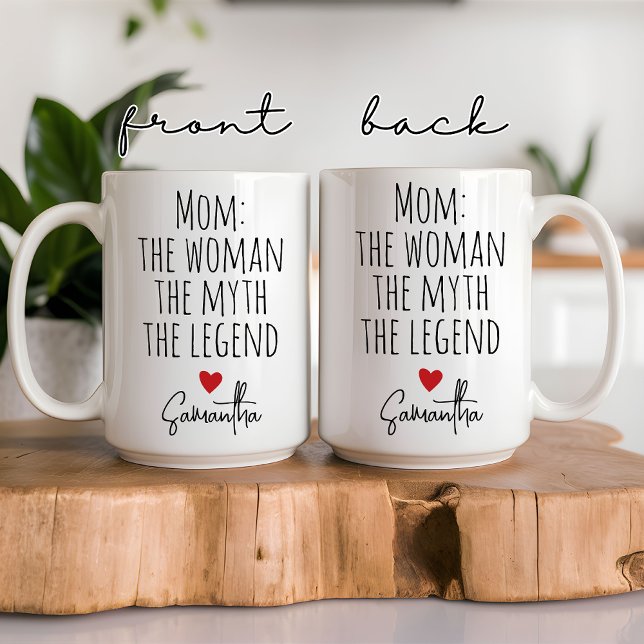Personalised Mum Mug, Mother's day, Mum birthday  Two-Tone Coffee Mug (gift for mom, mothers day gift, mom gift, custom mug for mom, gift for woman, custom mug for her)