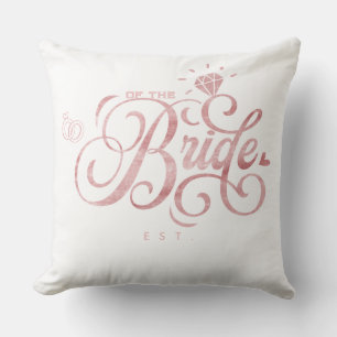 Personalised Mum of the Bride to Be Custom Year T- Cushion