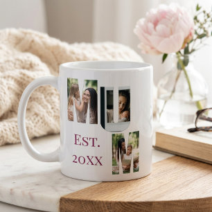 Personalised Mum Photo Collage Mother's Day Coffee Mug