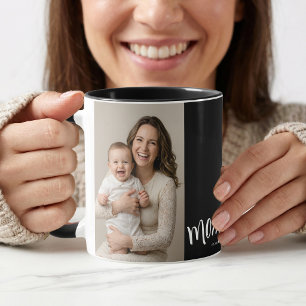 Personalised Mum Photo Year Established Coffee Mug