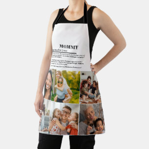 Personalised Mummy Definition 6 Photo Collage Apron